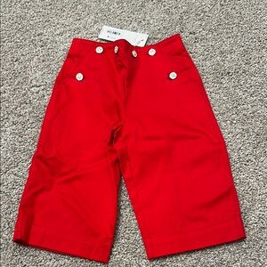 NWT Red Sailor Pants